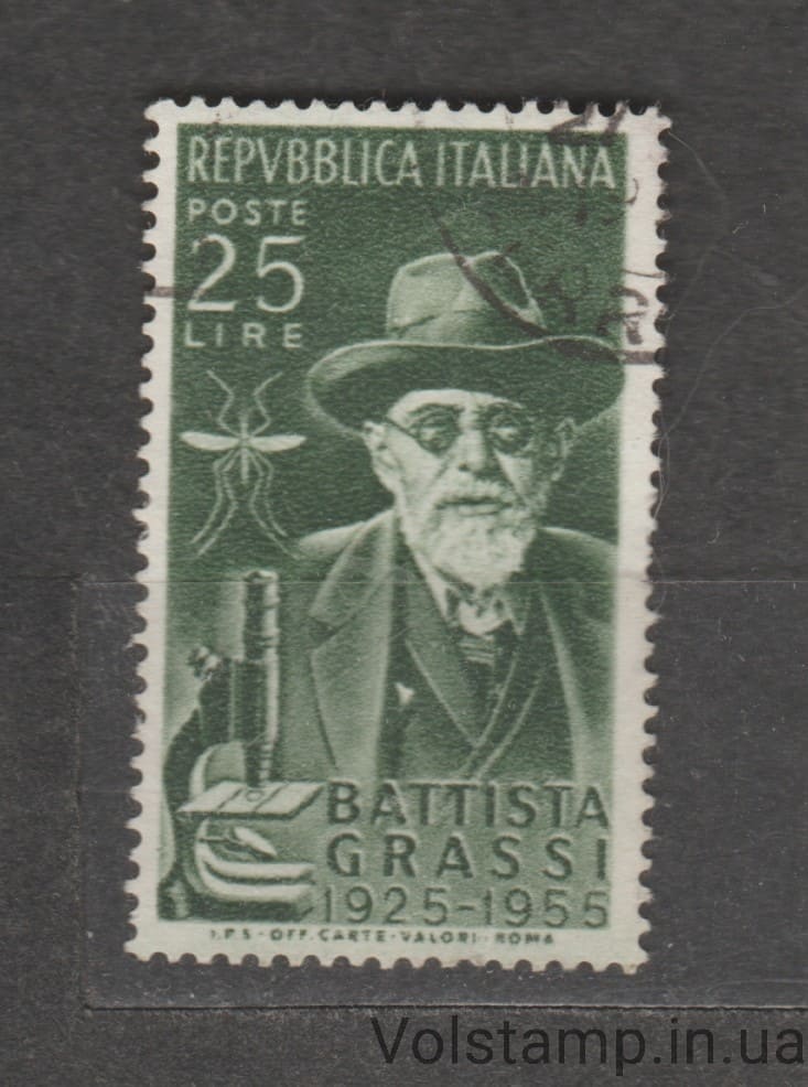 1955 Италия Марка (30 лет со дня смерти Баттисты Грасси (1854–1925).) Гашеная №952