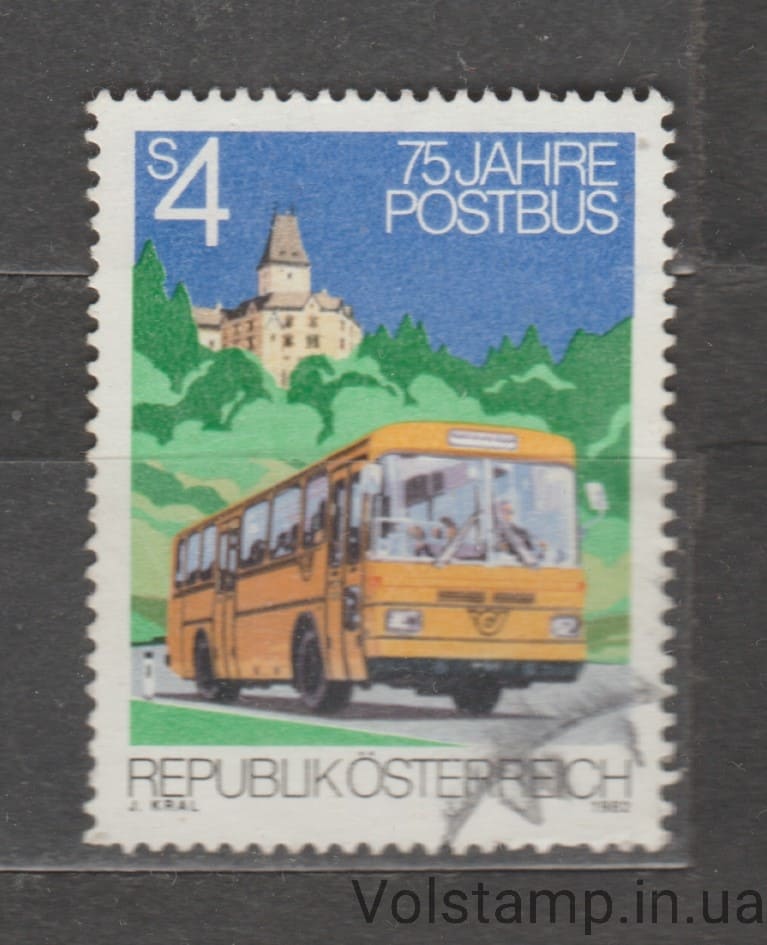 1982 Австрия Марка (75 лет почтово-автобусной службе) Гашеная №1714
