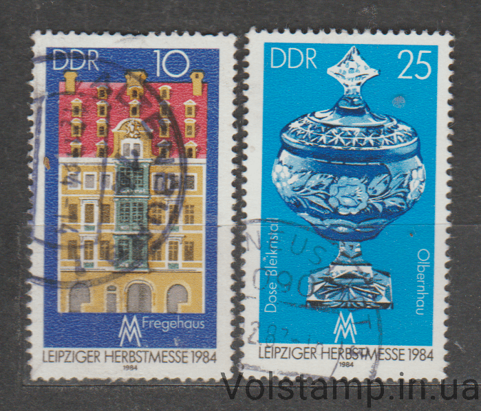 1984 ГДР Серия марок (Лейпцигская осенняя ярмарка) Гашеные №2891-2892