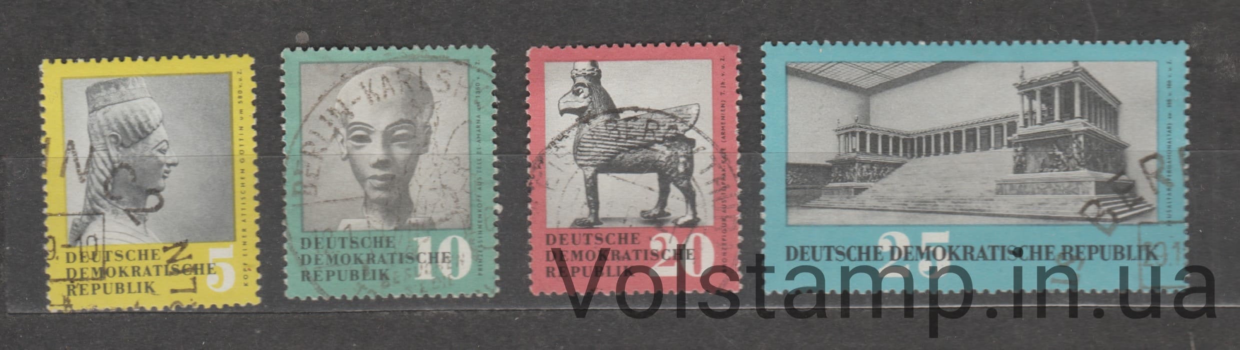 1959 ГДР Серия марок (Возвращенное искусство из СССР) Гашеные №742-745
