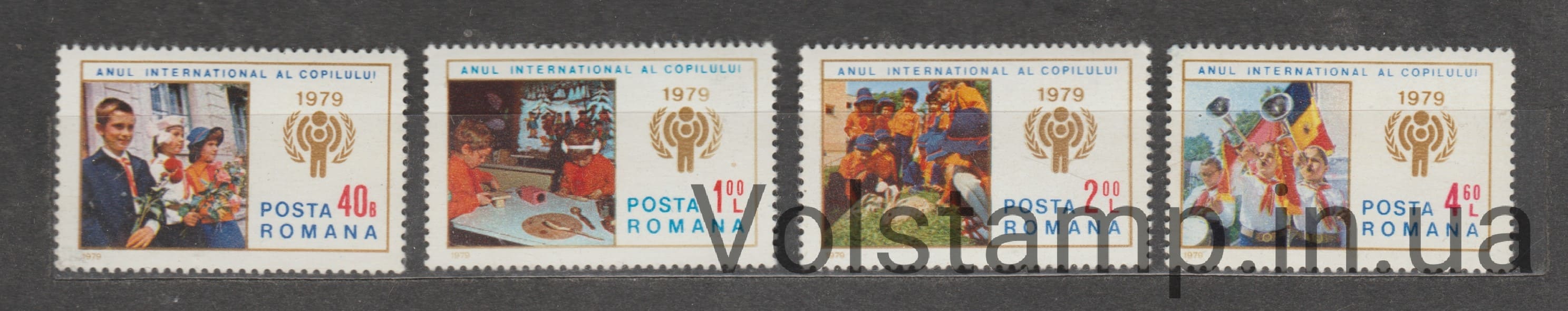1979 Румыния Серия марок (Международный год ребенка, 1979) MNH №3590-3593