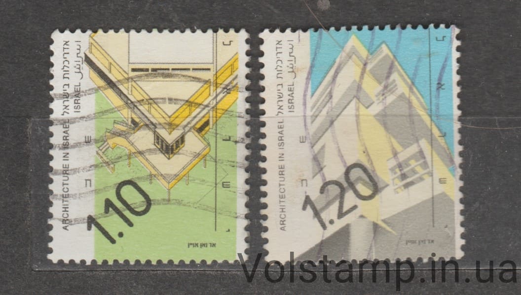 1996 Израиль Серия марок (Архитектура в Израиле (1990-е)) Гашеные №1174-1175