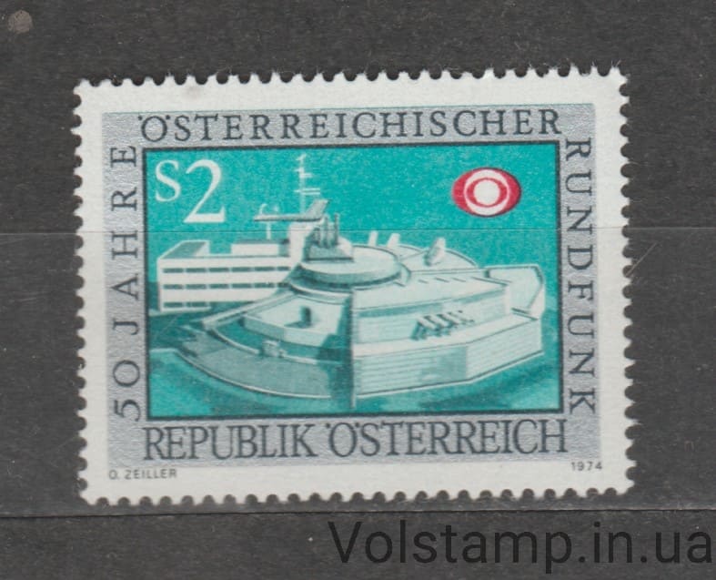 1974 Австрия Марка (50 лет Австрийской радиовещательной компании (ORF)) MNH №1464