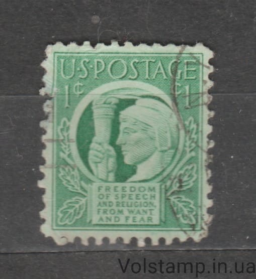 1943 USA Stamp (Four Freedoms) Used №511