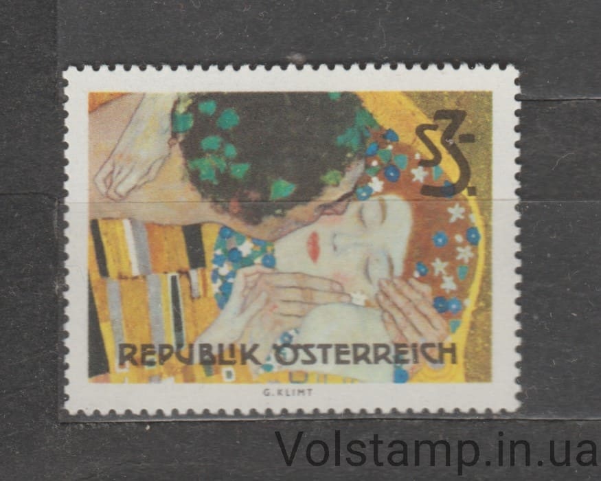 Австрия Марка (Поцелуй Густава Климта) MNH №1154 1964 Австрия Марка (Поцелуй Густава Климта) MNH №1154