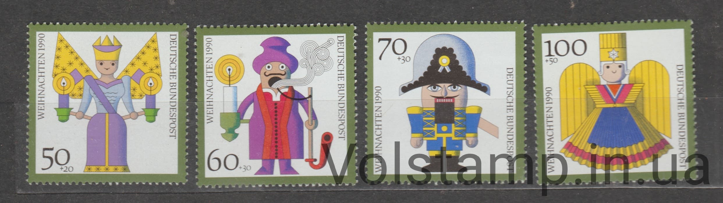 1990 Німеччина, Федеративна Республіка Серія марок (Різдво 1990) MNH №1484-1487