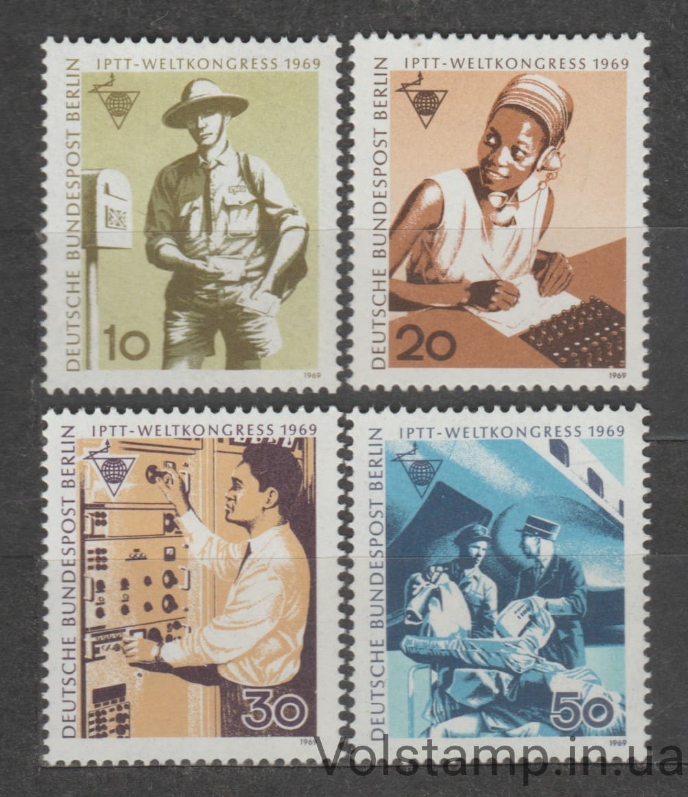 1969 Західний Берлін Серія марок (Листоноша (Австралія)) MNH №342-345
