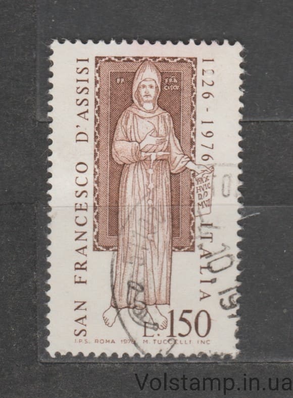 1976 Италия Марка (Святой Франциск Ассизский) Гашеная №1540