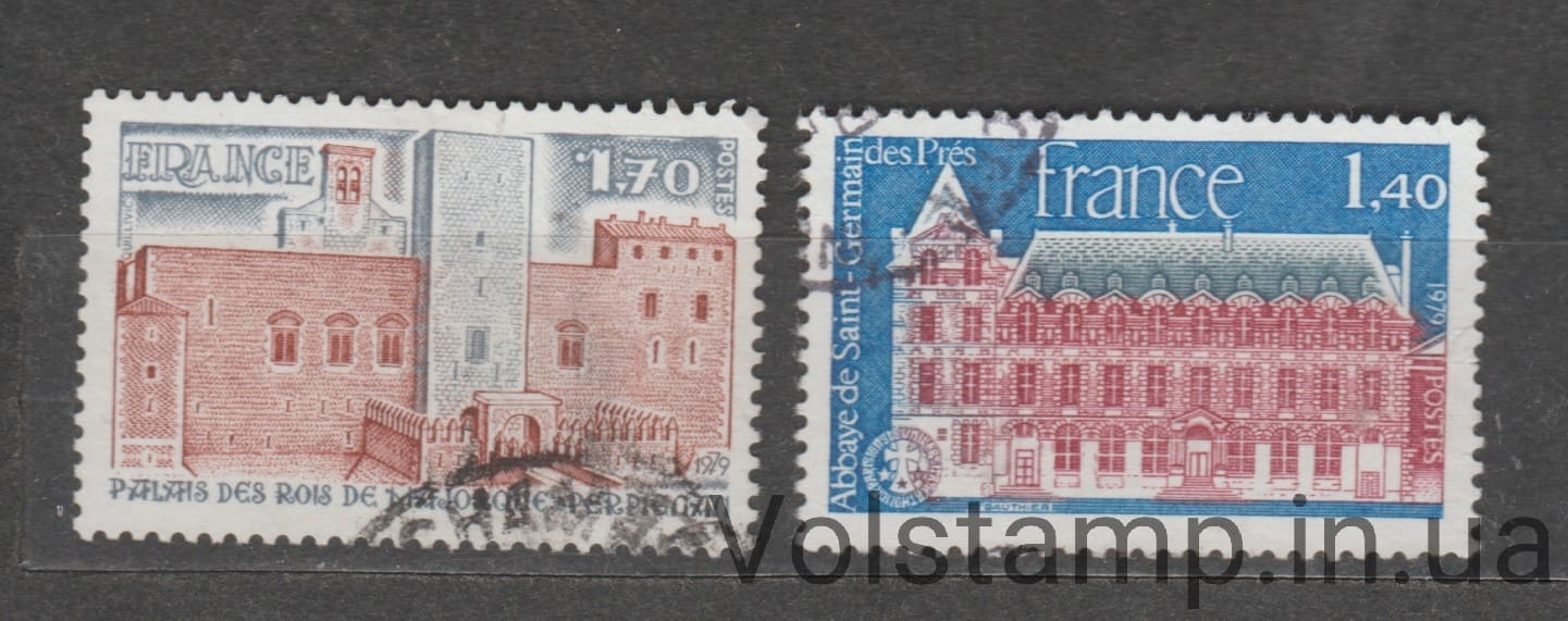 1979 Франция Серия марок (Перпиньян: Дворец королей Майорки) Гашеные №2146-2147