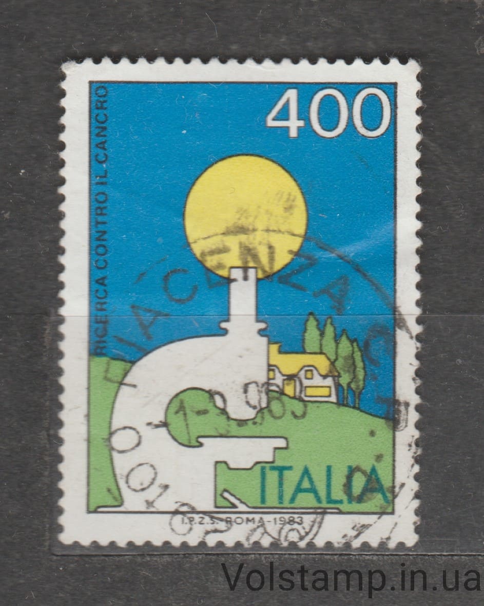 1983 Италия Марка (Борьба с раком) Гашеная №1821