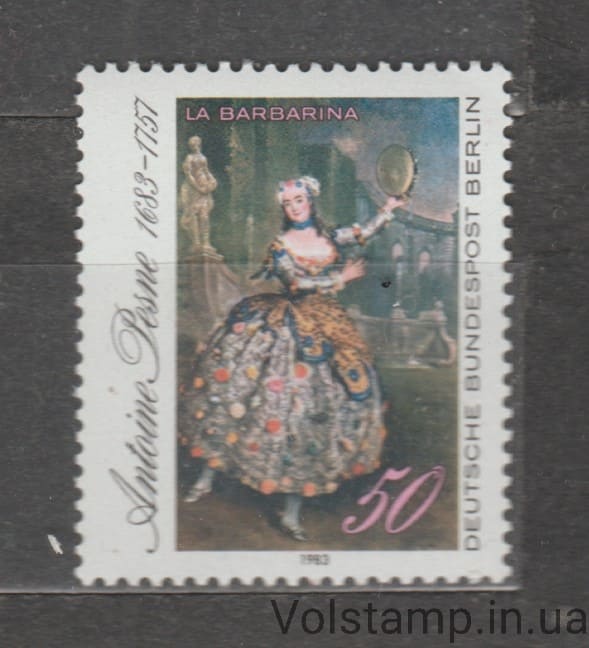 Западный Берлин Марка (La Barbarina (картина Барбары Кампанини)) MNH №700 1983 Западный Берлин Марка (La Barbarina (картина Барбары Кампанини)) MNH №700