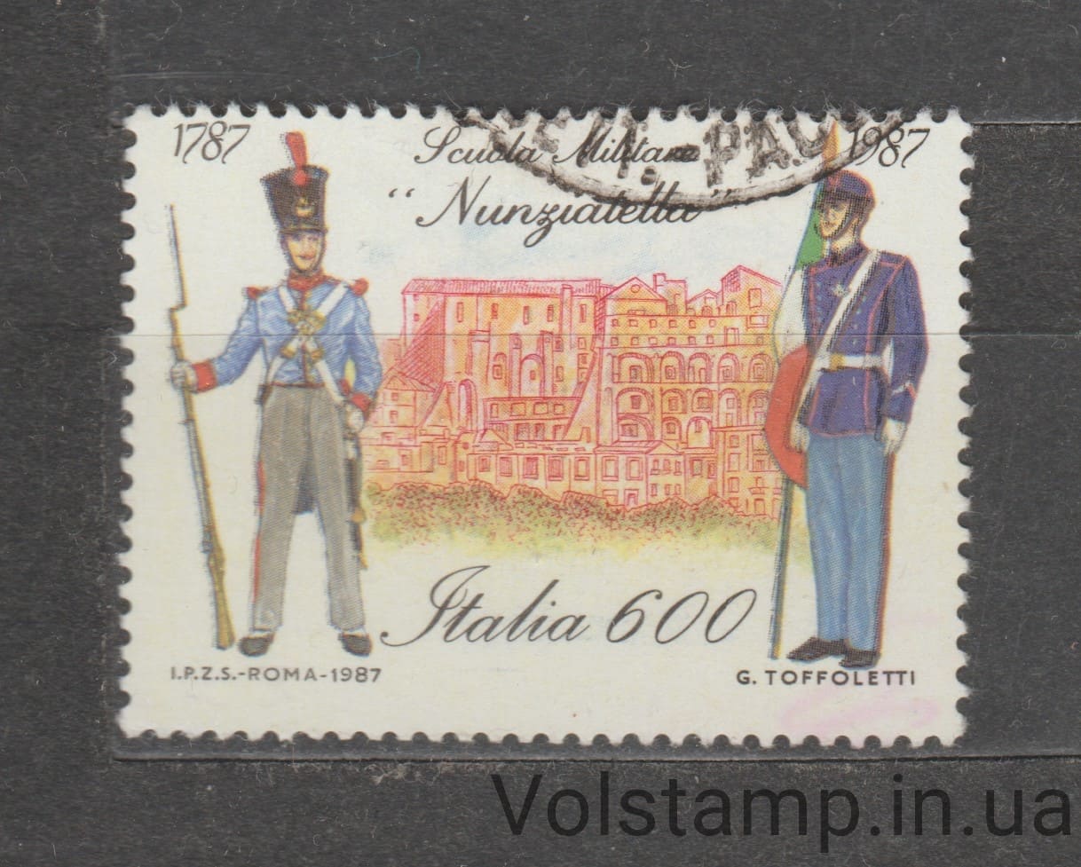 1987 Италия Марка (Военная академия Нунциателла) Гашеная №2031
