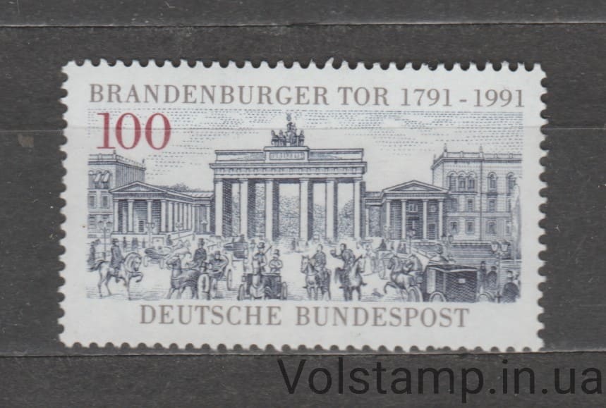 1991 Германия, ФРГ Марка (Двухсотлетие Бранденбургских ворот) MNH №1492