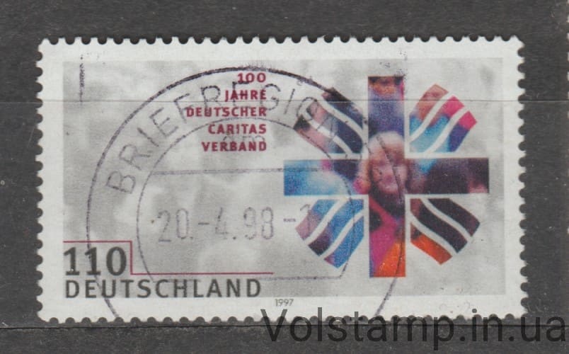 1997 Німеччина, ФРН Марка (Люди та хрест) Гашена №1964