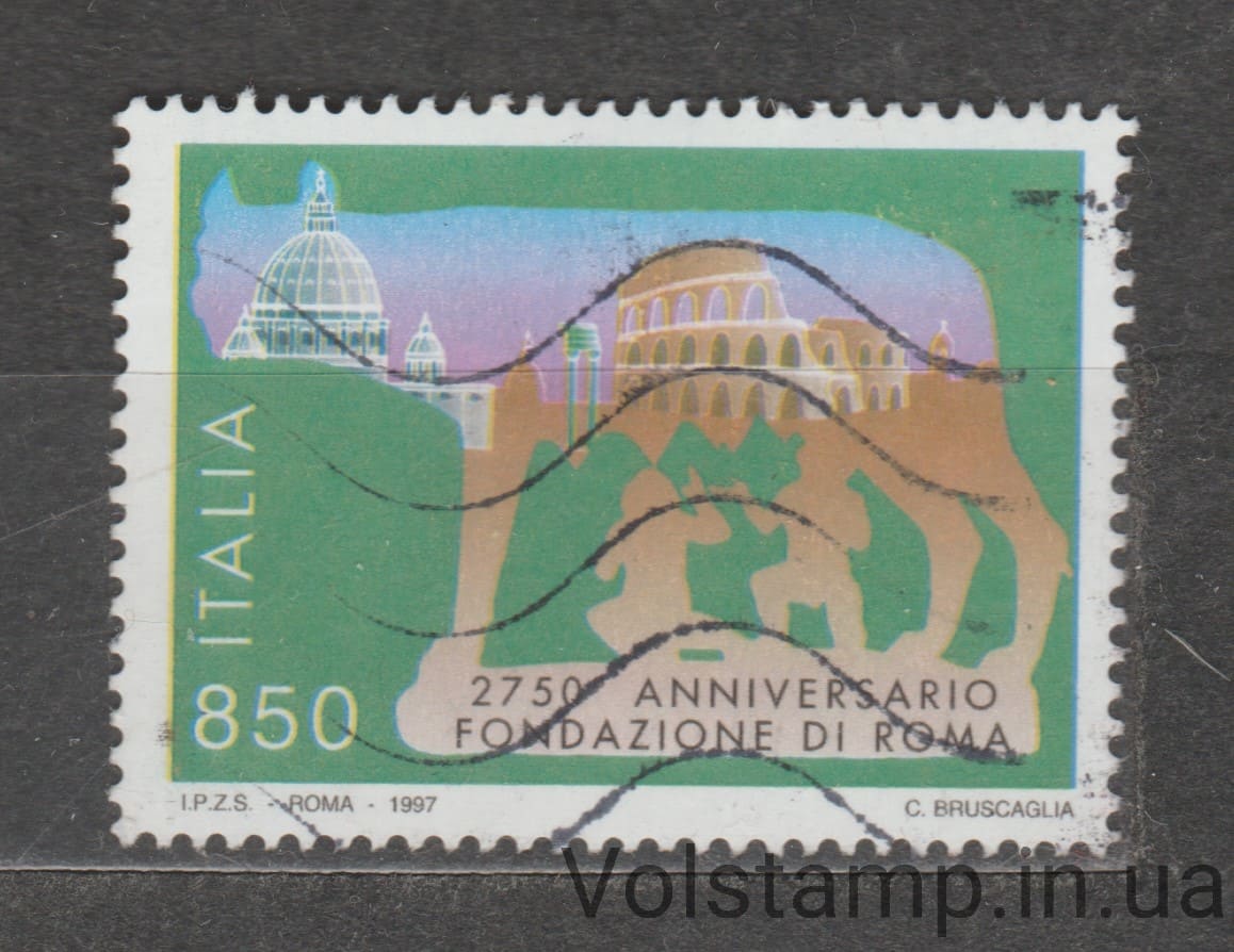 1997 Италия Марка (Основание Рима) Гашеная №2492