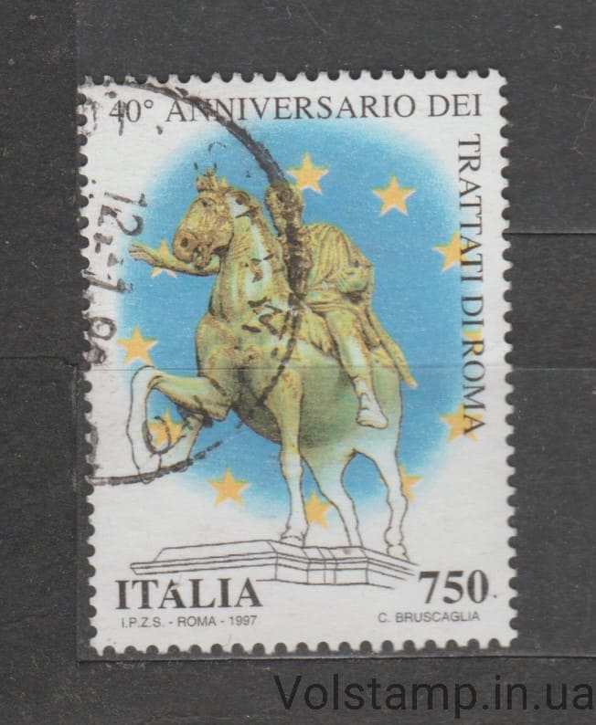 1997 Италия Марка (Римский договор) Гашеная №2487