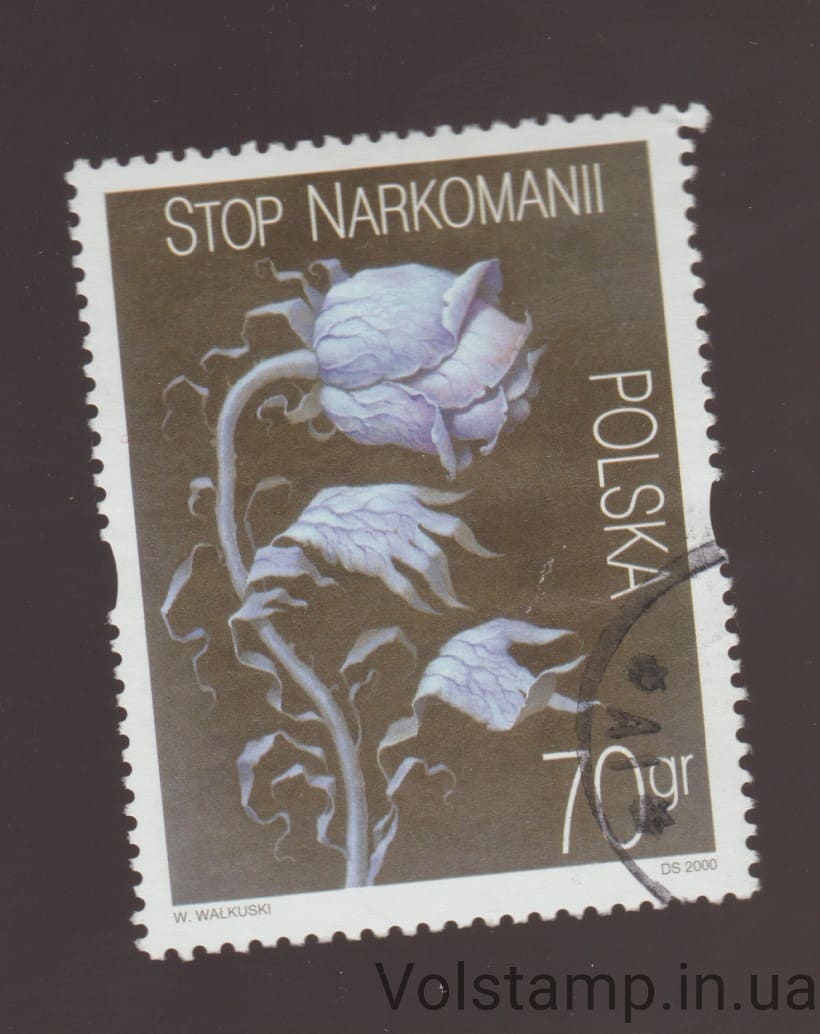 2000 Польща Марка (Боротьба з наркоманією) Гашена №3828