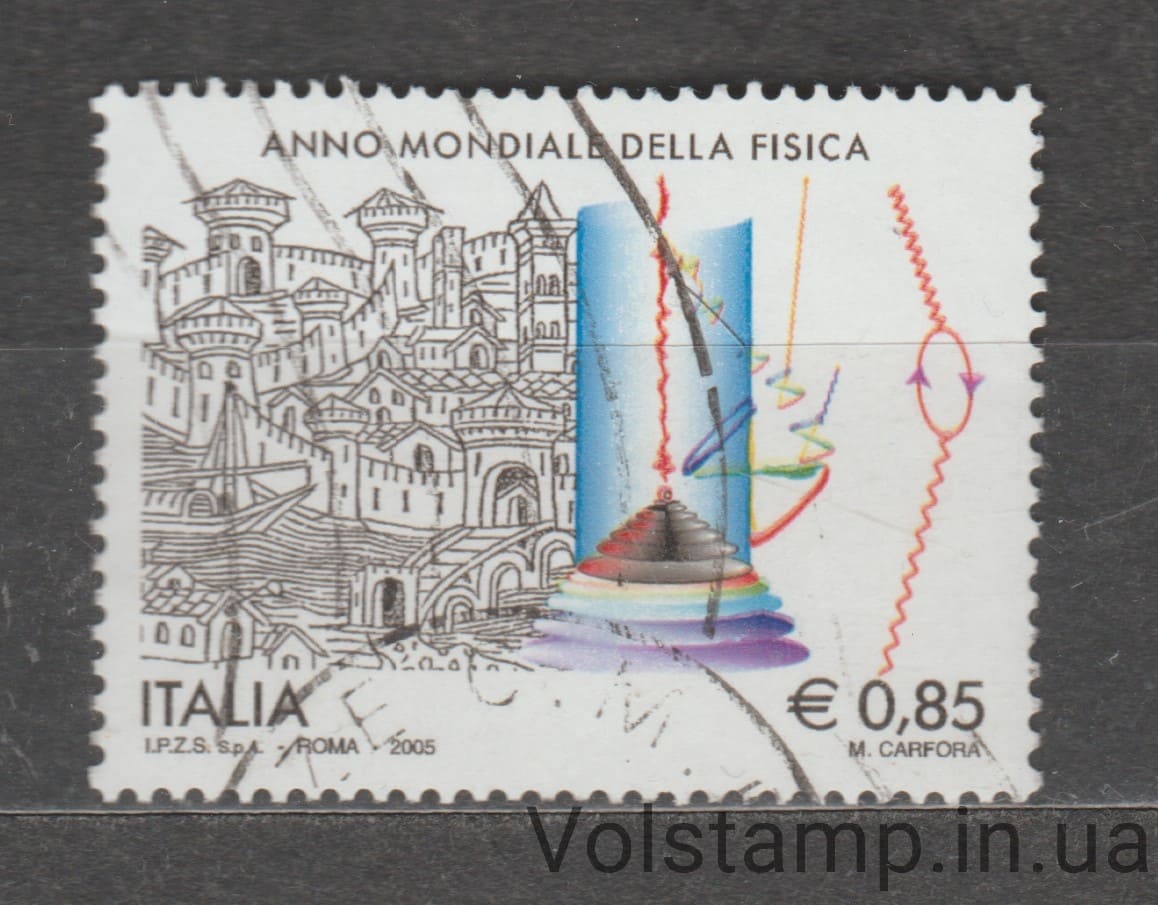 2005 Италия Марка (Международный год физики) Гашеная №3027