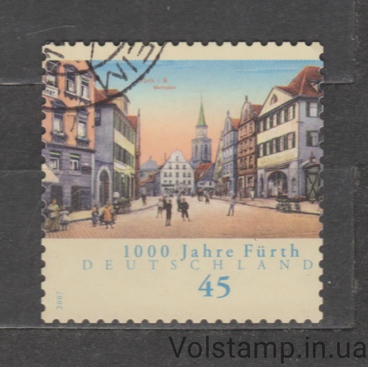 2007 Германия, ФРГ Марка (Тысячелетний Фюрт) Гашеная №2580