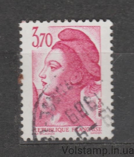 1987 Франция Марка (Либерте де Гандон) Гашеная №2632