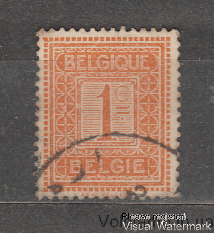 1912 Бельгия Марка (Цифра) Гашеная №89