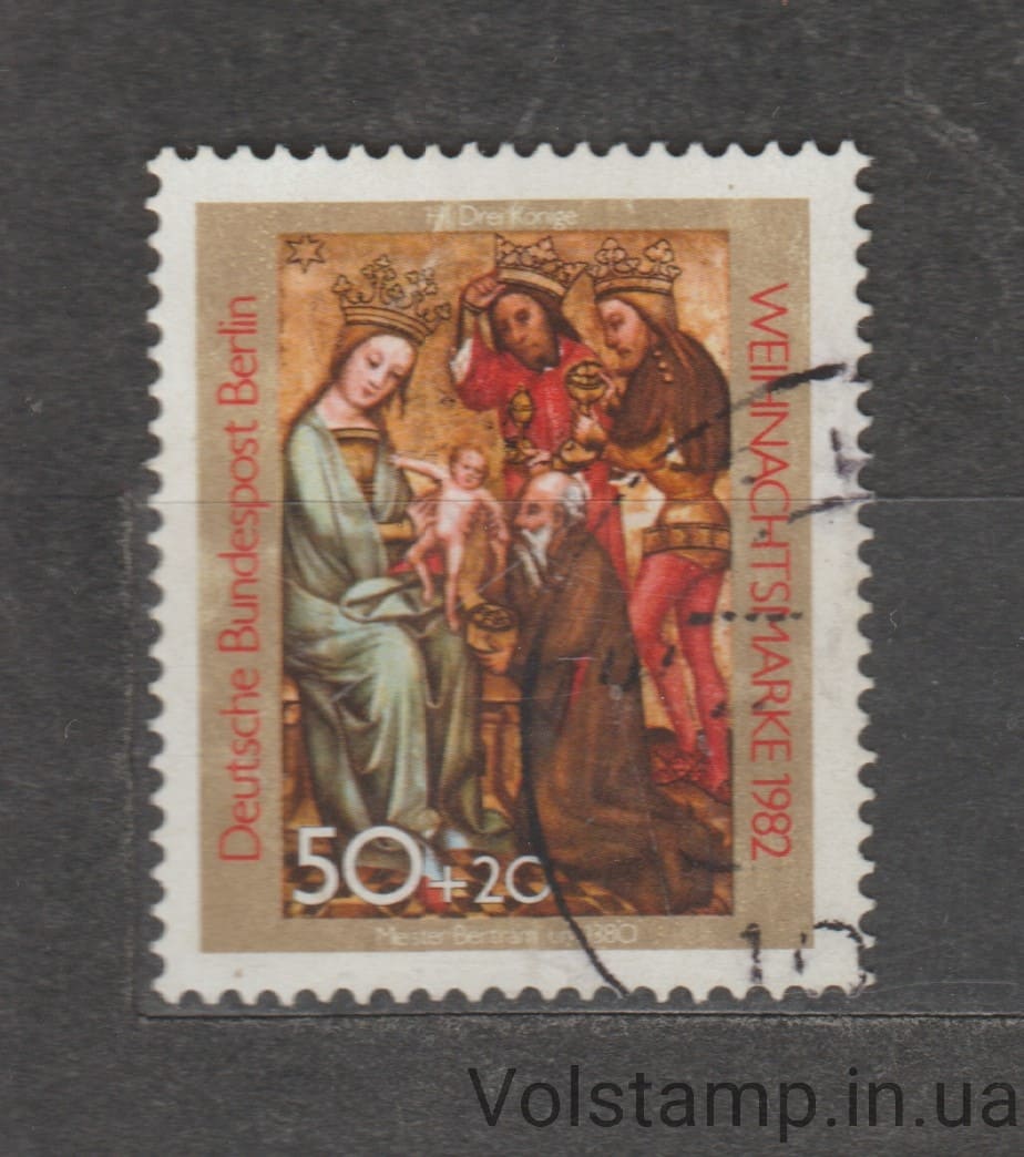 1982 Западный Берлин Марка (Поклонение волхвов) Гашеная №688