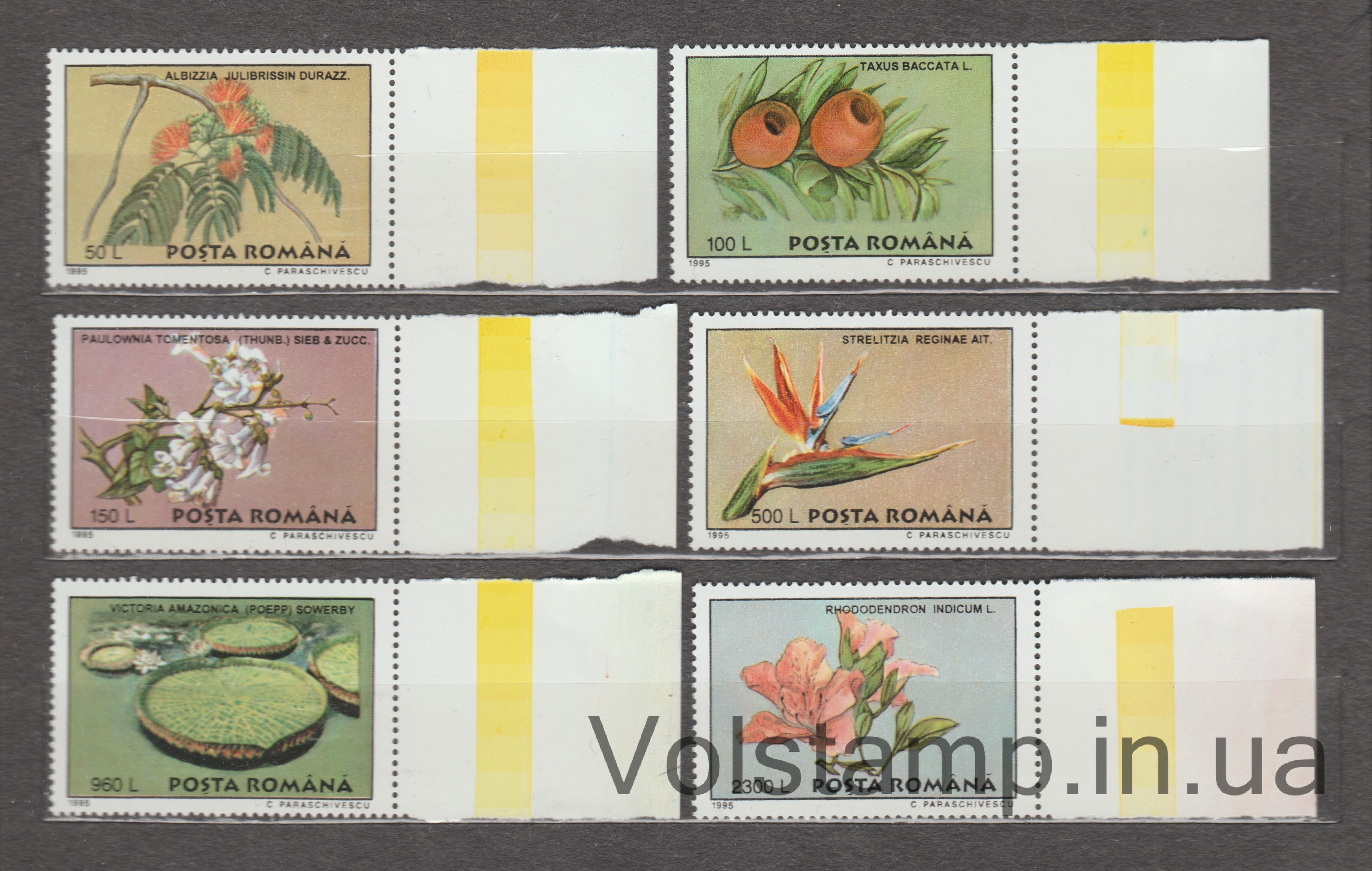 1995 Румыния Серия марок (Растения из Бухареста Ботанический сад) MNH №5129-5134