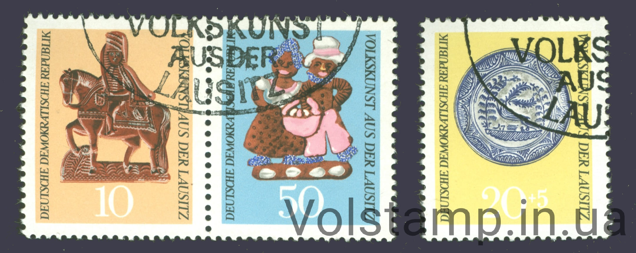 1969 ГДР Серия марок (Искусство) Гашеные №1521-1523