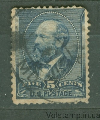 США Марка (Личность, Джеймс А. Гарфилд, президент) Гашеная №51 1882 США Марка (Личность, Джеймс А. Гарфилд, президент) Гашеная №51