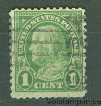 1923 США Марка (Личность, Бенджамин Франклин, основатель США) Гашеная №260