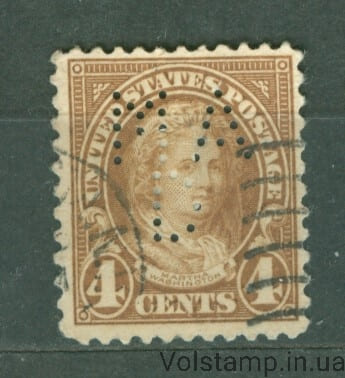 1923 США Марка (Личность, Марта Вашингтон, жена первого Президента) Гашеная №265