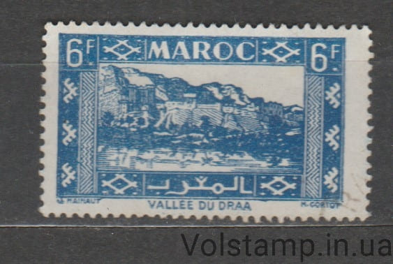 Марокко Марка (Французское бюро, архитектура) Гашеная №227 1947 Марокко Марка (Французское бюро, архитектура) Гашеная №227