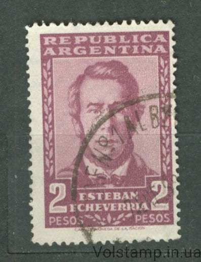 1957 Аргентина Марка (Писатель, личность, Эстебан Эчеверрия) Гашеная №661