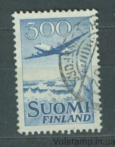 1958 Финляндия марка (Авиация, самолет) Гашеная №488