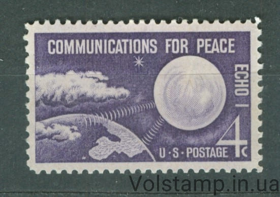 1960 США серия марок (Космос, коммуникации для мира Эхо I) MH №803