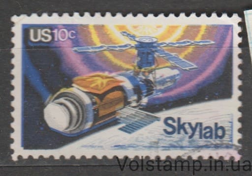 1974 США марка (Космос, рервый Скайлэб) Гашеная №1136