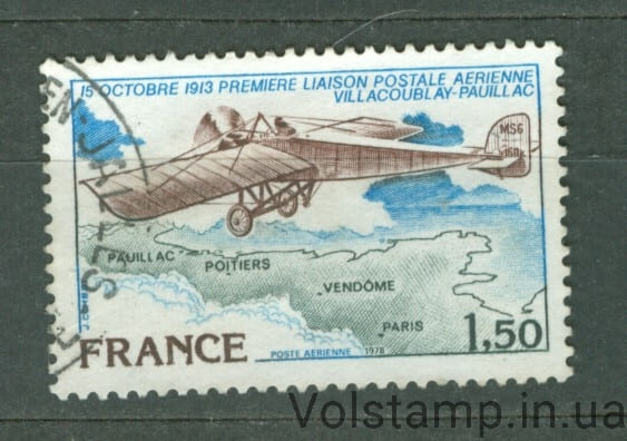 1978 Франція марка (Літак, Авіація) Гашена №2123