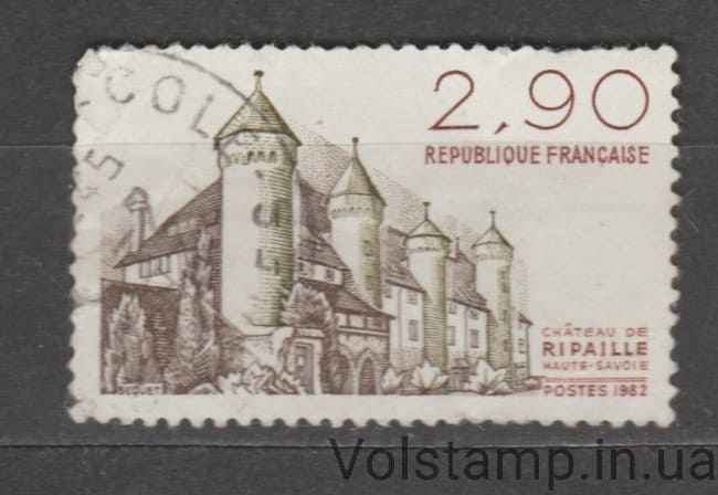 1982 Франция марка (Замок Рипай - Верхняя Савойя, архитектура) Гашеная №2232