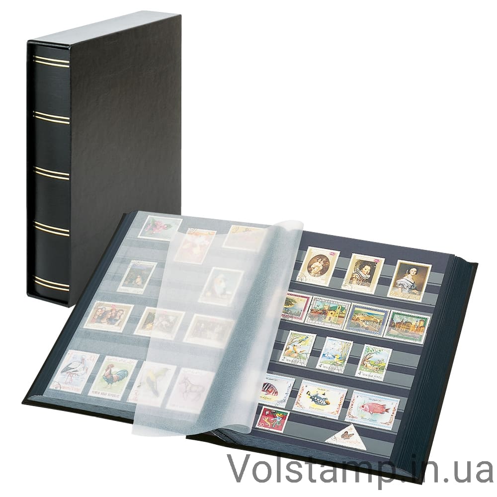 Кляссер серии Elegant с 60 чёрными страницами и подходящей защитной кассетой