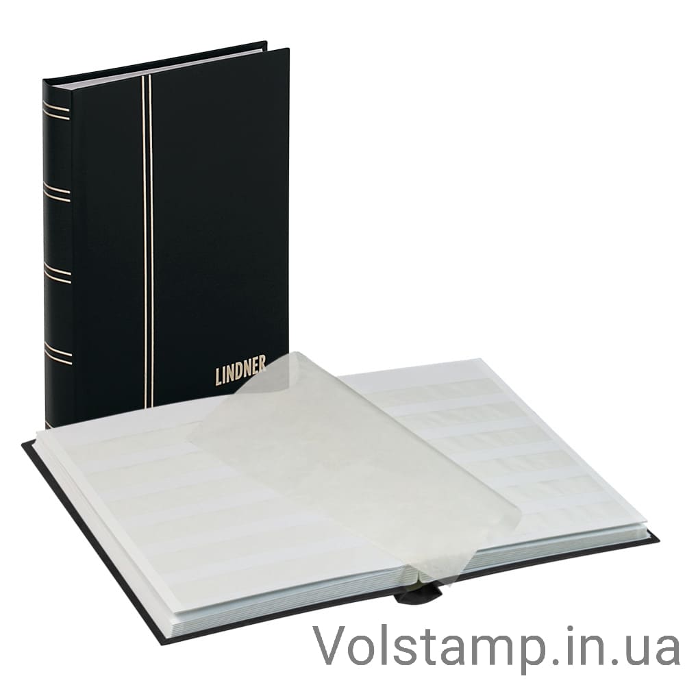 Кляссер серии Standard с 32 белыми страницами, 165мм х 220мм х 24мм, чёрного цвета