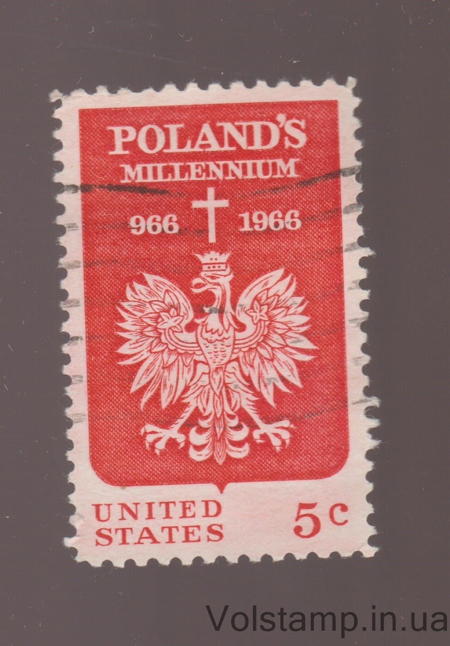 1966 США Марка (Польское тысячелетие) Гашеная №904