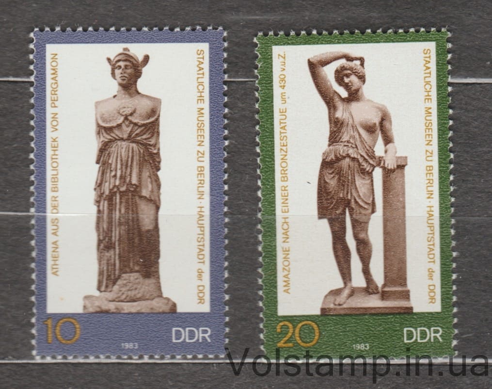1983 ГДР Серия марок (Искусство из государственных музеев, Берлин) MNH №2790-2791