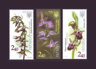 2015 марки Орхидеи флора цветы СЕРИЯ №1474-1476