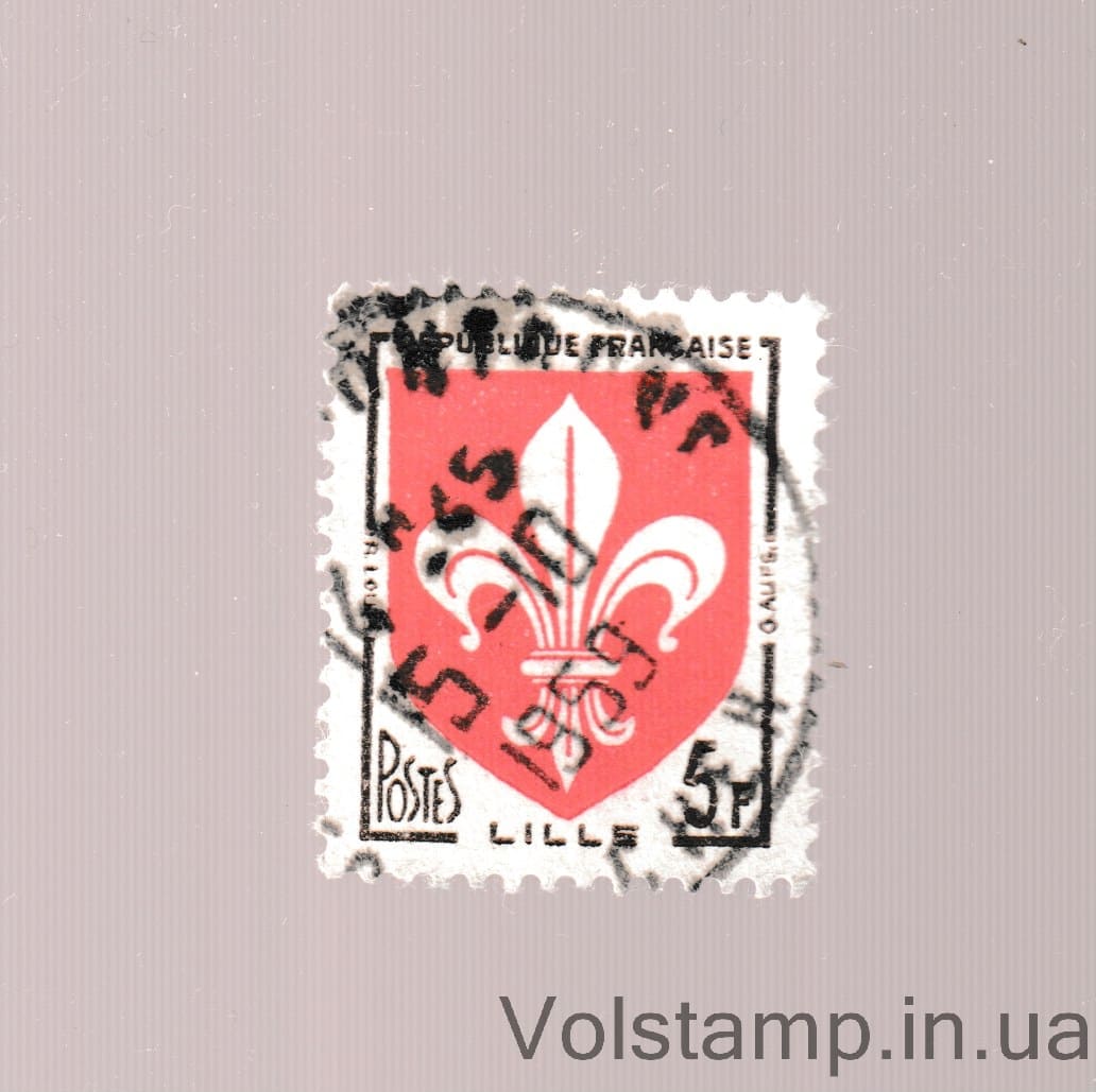 1958 Франция Марка с серии (Лилль) Гашеная №1223