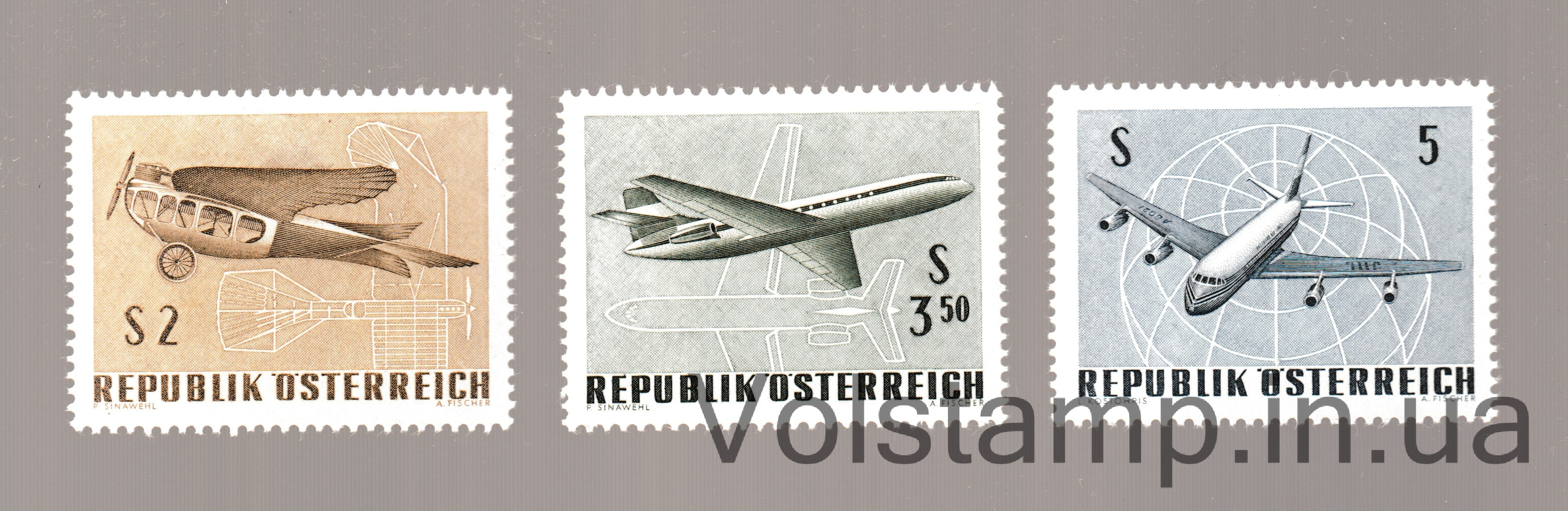 Австрия Серия марок (Этрих Таубе) MNH №1262-1264 1968 Австрия Серия марок (Этрих Таубе) MNH №1262-1264