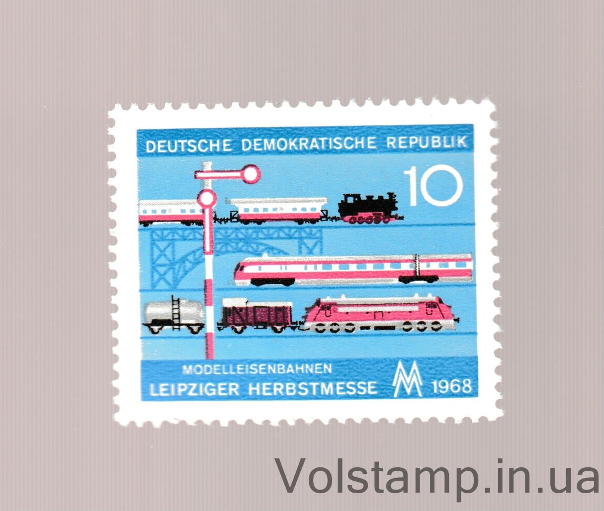 ГДР Марка (Лейпцигская осенняя ярмарка) MNH №1399 1968 ГДР Марка (Лейпцигская осенняя ярмарка) MNH №1399