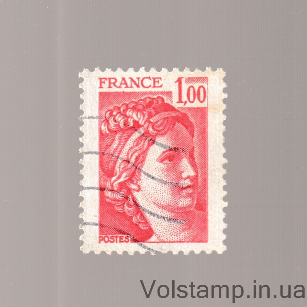 1977 Франция Марка с серии (Сабина) Гашеная №2058