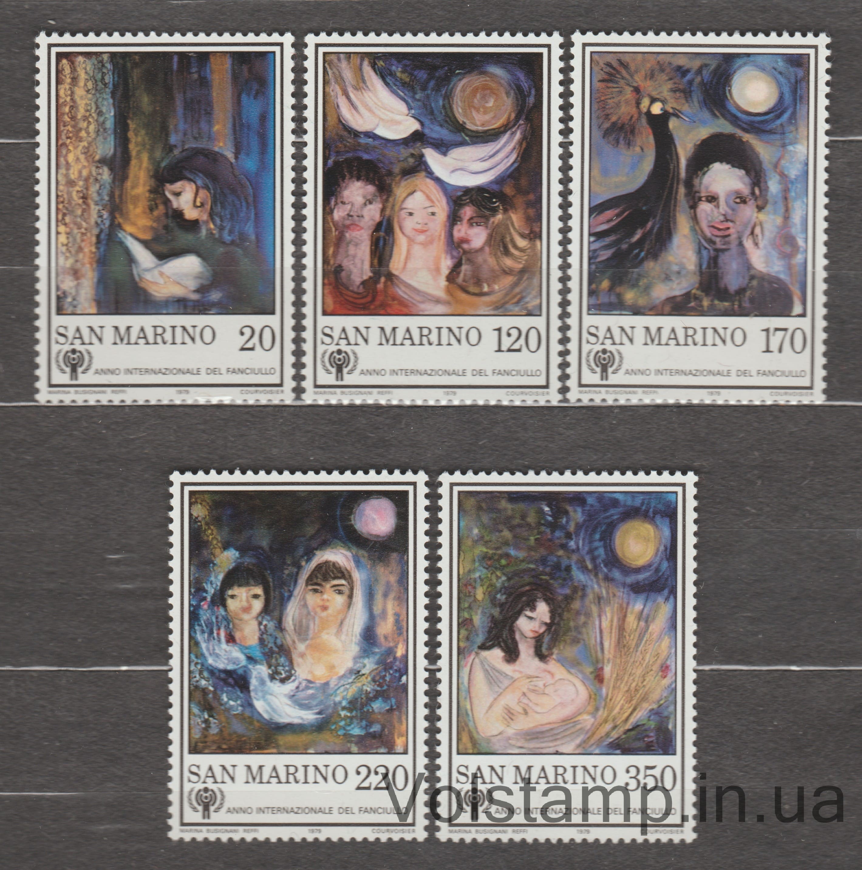 1979 Сан-Марино Серия марок (Международный год ребенка) MNH №1182-1186