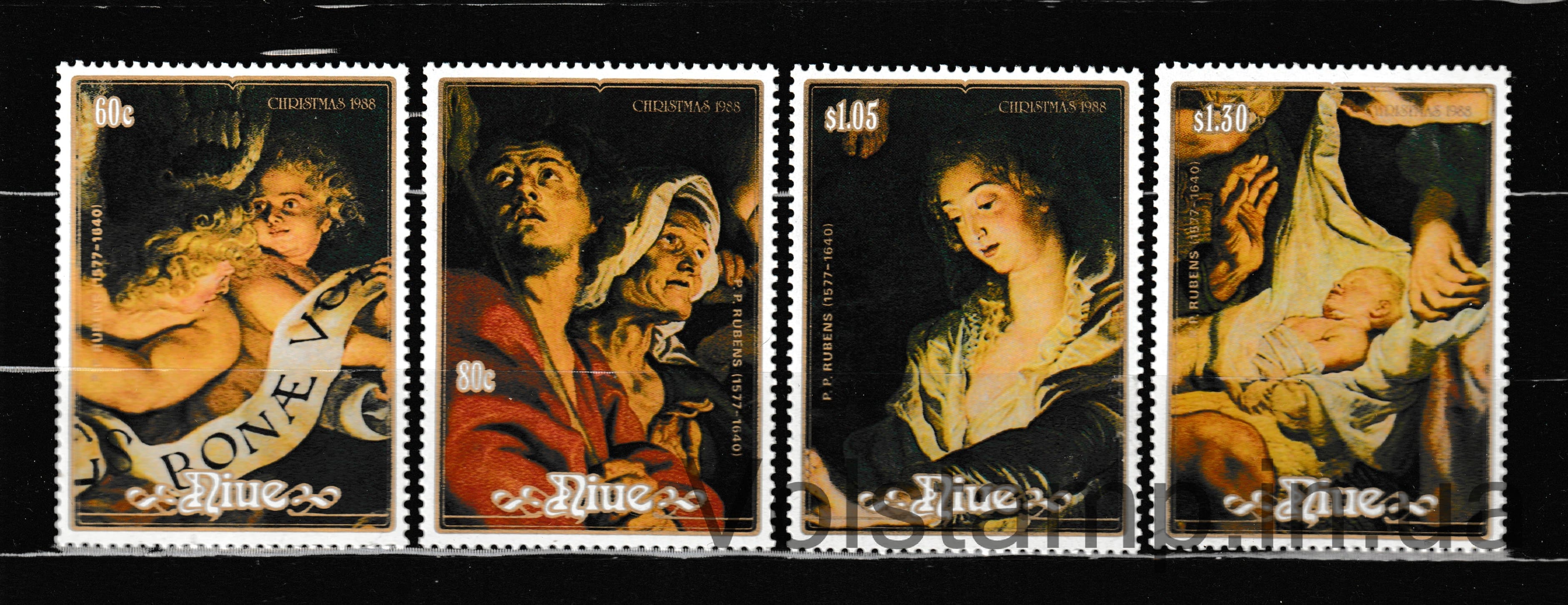 Ниуэ Серия марок (Рождество) MNH №737-740 1988 Ниуэ Серия марок (Рождество) MNH №737-740