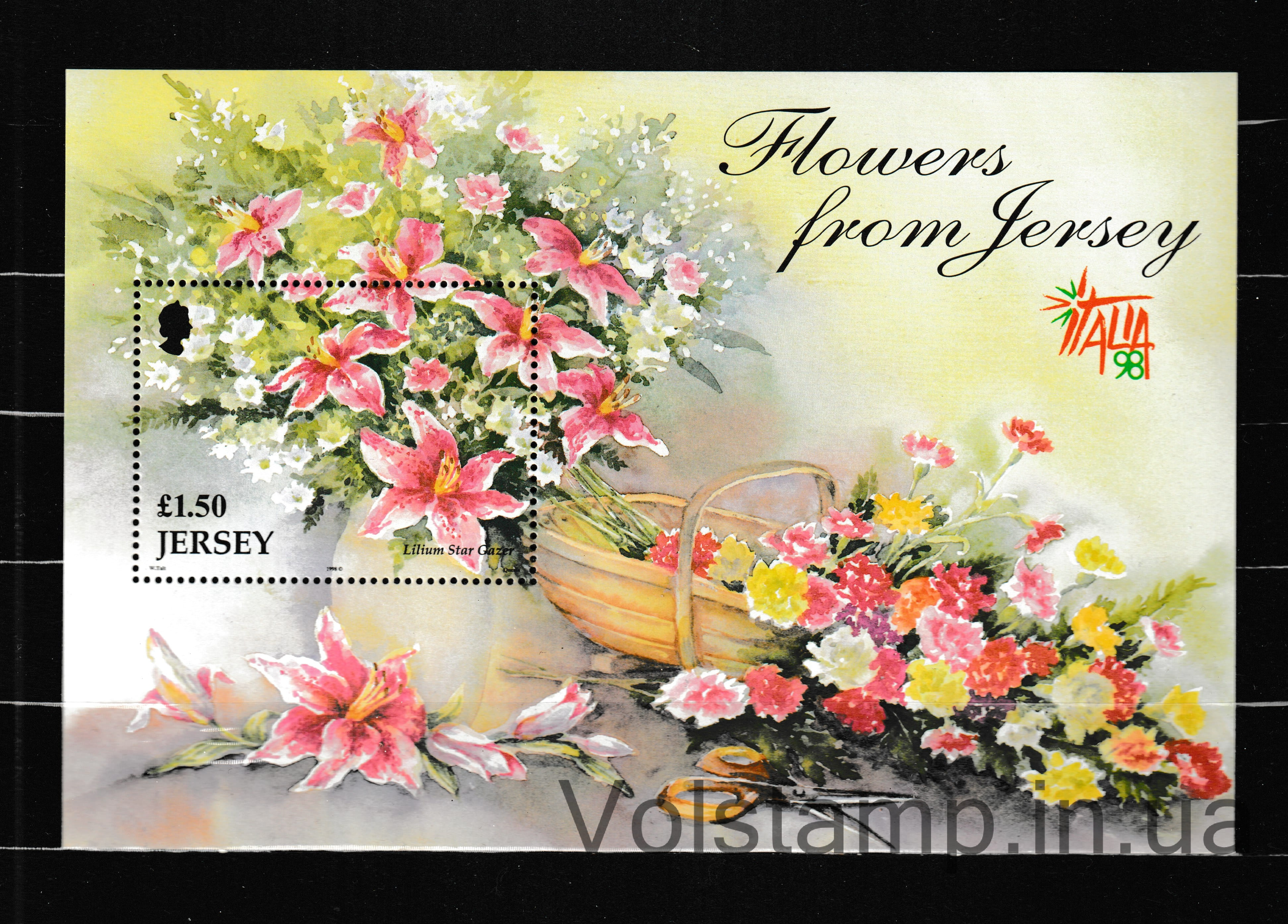 1998 Джерси Блок (Лилия Звездочет (сувенирный лист)) MNH №БЛ20